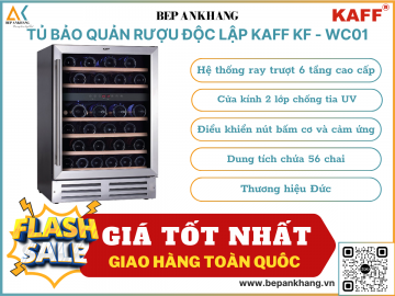 Tủ bảo quản rượu đứng độc lập kaff KF - WC01- Thương hiệu Đức